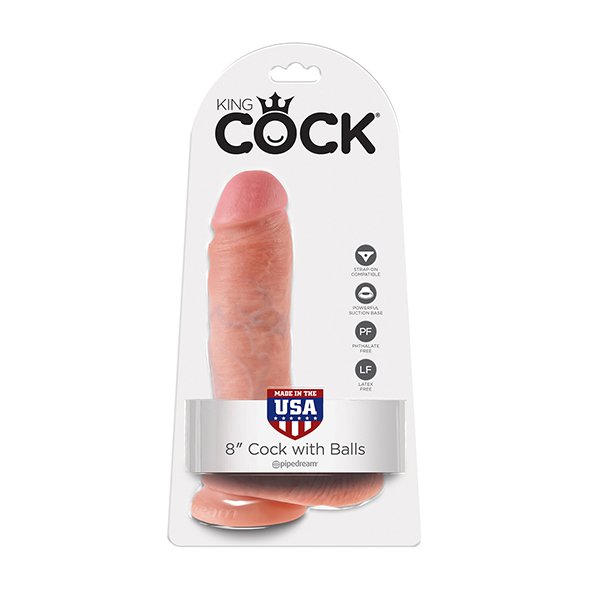 8 Inch Cock - With Balls - Skin