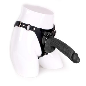 Voorbinddildo kopen | Strap-On met Dildo 24 cm zwart | Desireshop.nl