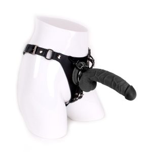 Voorbinddildo kopen | Strap-On met Dildo 22 cm zwart | Desireshop.nl