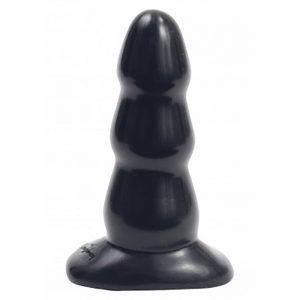 Buttplug Triple Ripple Medium Black | Desireshop.nl | Discreet en voordelig