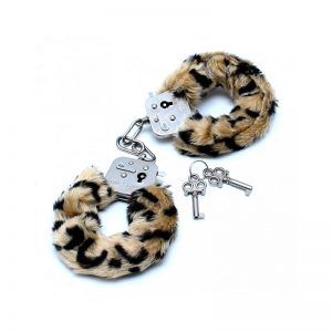Stalen Handboeien luipaard print | Desireshop.nl | Alkmaar