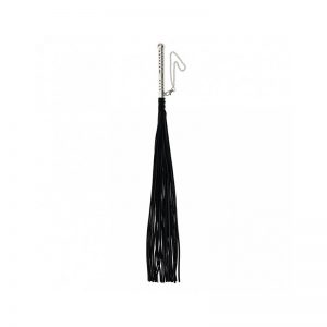 Suède Zweep Met Aluminium Handvat | Desireshop.nl | BDSM shop