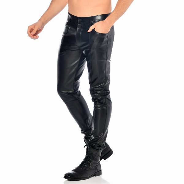 Joss kunst lederen broek | Patrice Catanzaro | Desireshop.nl | Party proof