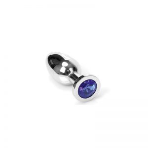 Jewel Buttplug Blue Small | Metalen Buttplug kopen | Desireshop.nl