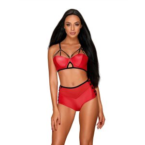 Obsessive – Leatheria 2 pcs Set Rood - Desireshop.nl