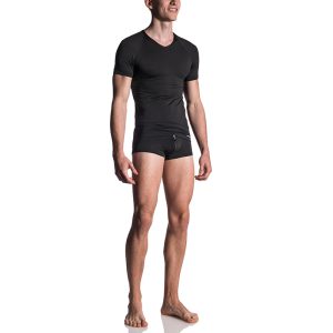 Manstore - M800 V-Neck Tee reg. Black - Desireshop.nl