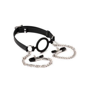 Mondknevel met O-ring en tepelklemmen - Desireshop.nl
